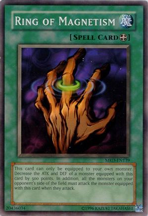Ring of Magnetism (MRD-EN139) - Metal Raiders (Worldwide English) Unlimited - Premium Yugioh Single from Konami - Just $0.63! Shop now at Game Crave Tournament Store