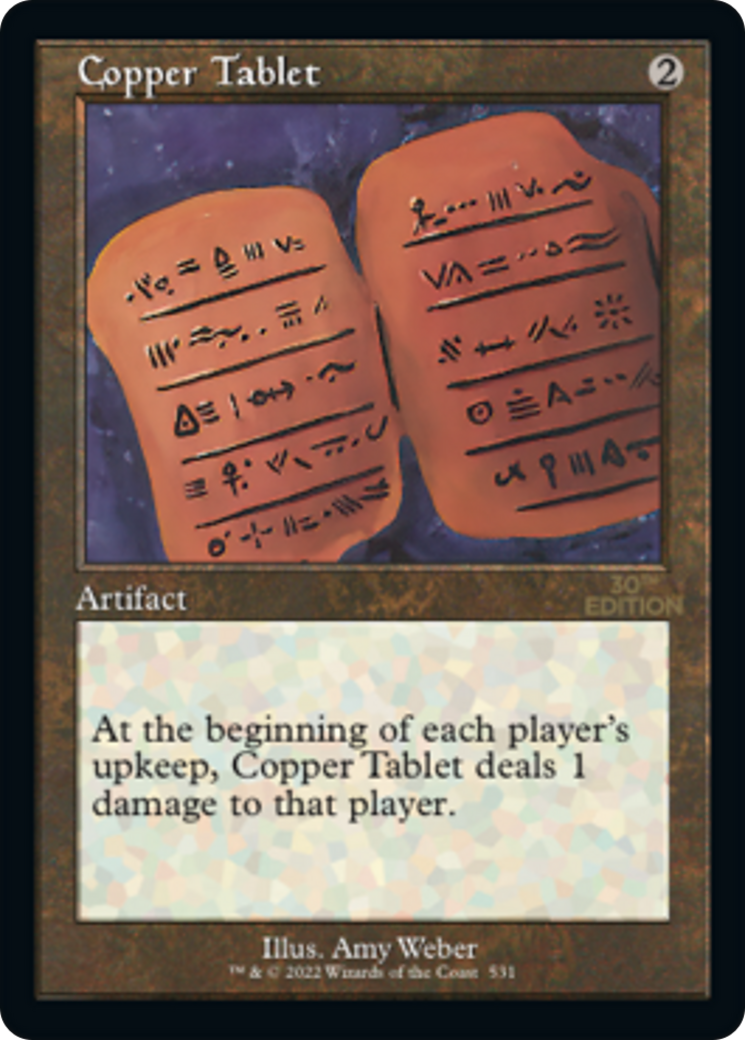 Copper Tablet (30A-531) - 30th Anniversary Edition - Premium MTG Single from Wizards of the Coast - Just $47.99! Shop now at Game Crave Tournament Store