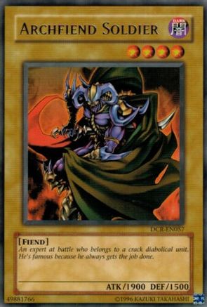 Archfiend Soldier (DCR-EN057) - Dark Crisis (Worldwide English) Unlimited - Premium Yugioh Single from Konami - Just $1.02! Shop now at Game Crave Tournament Store