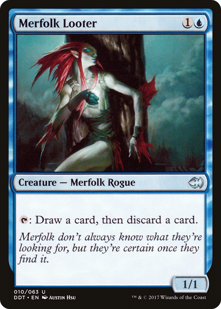 Merfolk Looter (DDT-010) - Duel Decks: Merfolk vs. Goblins - Premium MTG Single from Wizards of the Coast - Just $0.08! Shop now at Game Crave Tournament Store
