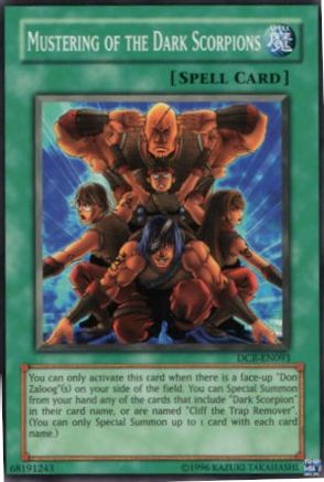 Mustering of the Dark Scorpions (DCR-EN093) - Dark Crisis (Worldwide English) - Premium Yugioh Single from Konami - Just $0.60! Shop now at Game Crave Tournament Store