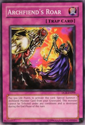 Archfiend's Roar (DCR-EN099) - Dark Crisis (Worldwide English) Unlimited - Premium Yugioh Single from Konami - Just $0.08! Shop now at Game Crave Tournament Store