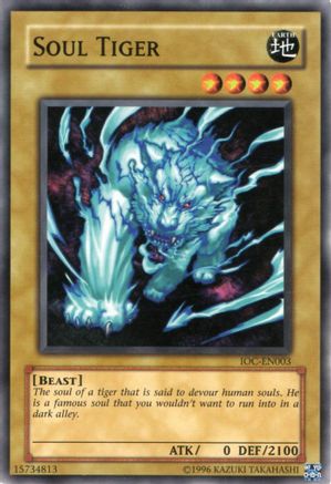 Soul Tiger (IOC-EN003) - Invasion of Chaos (Worldwide English) Unlimited - Premium Yugioh Single from Konami - Just $0.52! Shop now at Game Crave Tournament Store