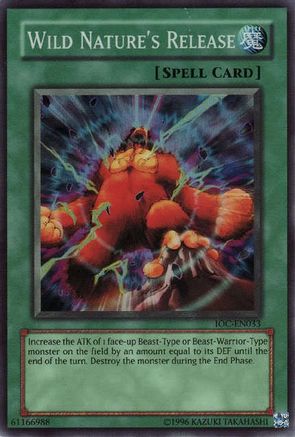 Wild Nature's Release (IOC-EN033) - Invasion of Chaos (Worldwide English) Unlimited - Premium Yugioh Single from Konami - Just $2.15! Shop now at Game Crave Tournament Store