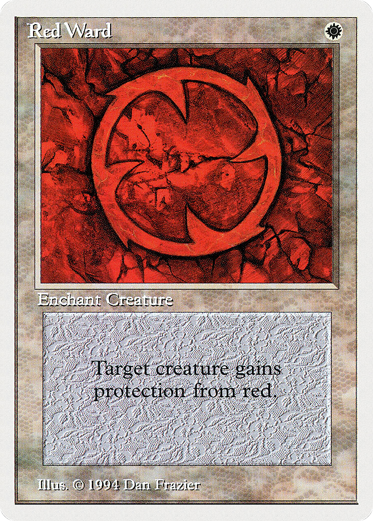 Red Ward (SUM-033) - Summer Magic / Edgar - Premium MTG Single from Wizards of the Coast - Just $0! Shop now at Game Crave Tournament Store