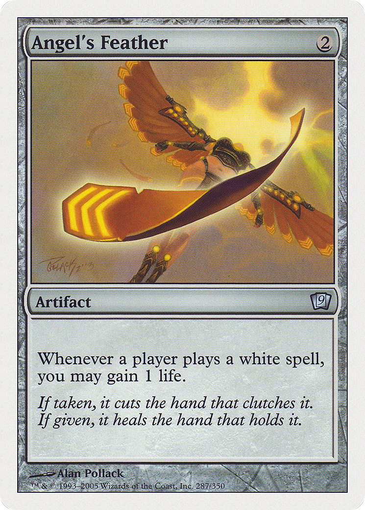 Angel's Feather (9ED-287) - Ninth Edition - Premium MTG Single from Wizards of the Coast - Just $0.08! Shop now at Game Crave Tournament Store