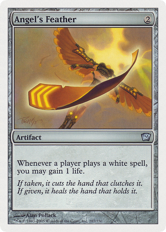Angel's Feather (9ED-287) - Ninth Edition - Premium MTG Single from Wizards of the Coast - Just $0.08! Shop now at Game Crave Tournament Store