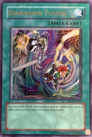 Dimension Fusion (IOC-EN094) - Invasion of Chaos (Worldwide English) Unlimited - Premium Yugioh Single from Konami - Just $29.68! Shop now at Game Crave Tournament Store