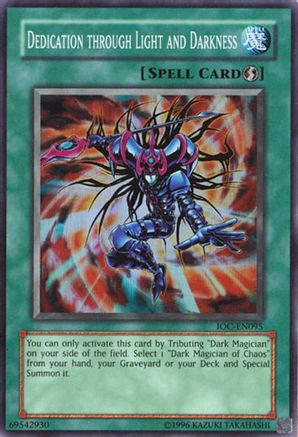 Dedication Through Light and Darkness (IOC-EN095) - Invasion of Chaos (Worldwide English) Unlimited - Premium Yugioh Single from Konami - Just $22.39! Shop now at Game Crave Tournament Store