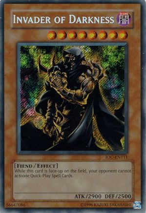 Invader of Darkness (IOC-EN111) - Invasion of Chaos (Worldwide English) Unlimited - Premium Yugioh Single from Konami - Just $3.98! Shop now at Game Crave Tournament Store