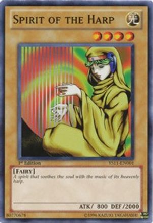 Spirit of the Harp (YS11-EN001) - Starter Deck: Dawn of the Xyz 1st Edition - Premium Yugioh Single from Konami - Just $0.25! Shop now at Game Crave Tournament Store