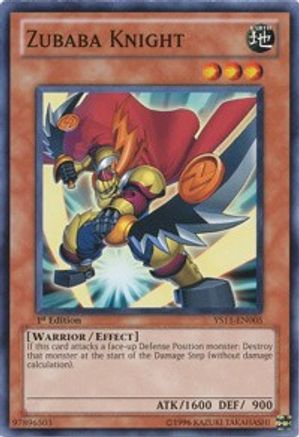 Zubaba Knight (YS11-EN005) - Starter Deck: Dawn of the Xyz 1st Edition - Premium Yugioh Single from Konami - Just $0.25! Shop now at Game Crave Tournament Store