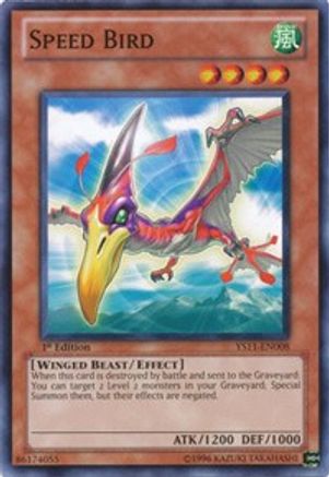 Speed Bird (YS11-EN008) - Starter Deck: Dawn of the Xyz 1st Edition - Premium Yugioh Single from Konami - Just $0.25! Shop now at Game Crave Tournament Store