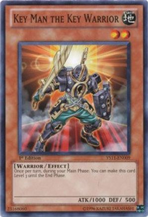 Key Man the Key Warrior (YS11-EN009) - Starter Deck: Dawn of the Xyz 1st Edition - Premium Yugioh Single from Konami - Just $0.25! Shop now at Game Crave Tournament Store