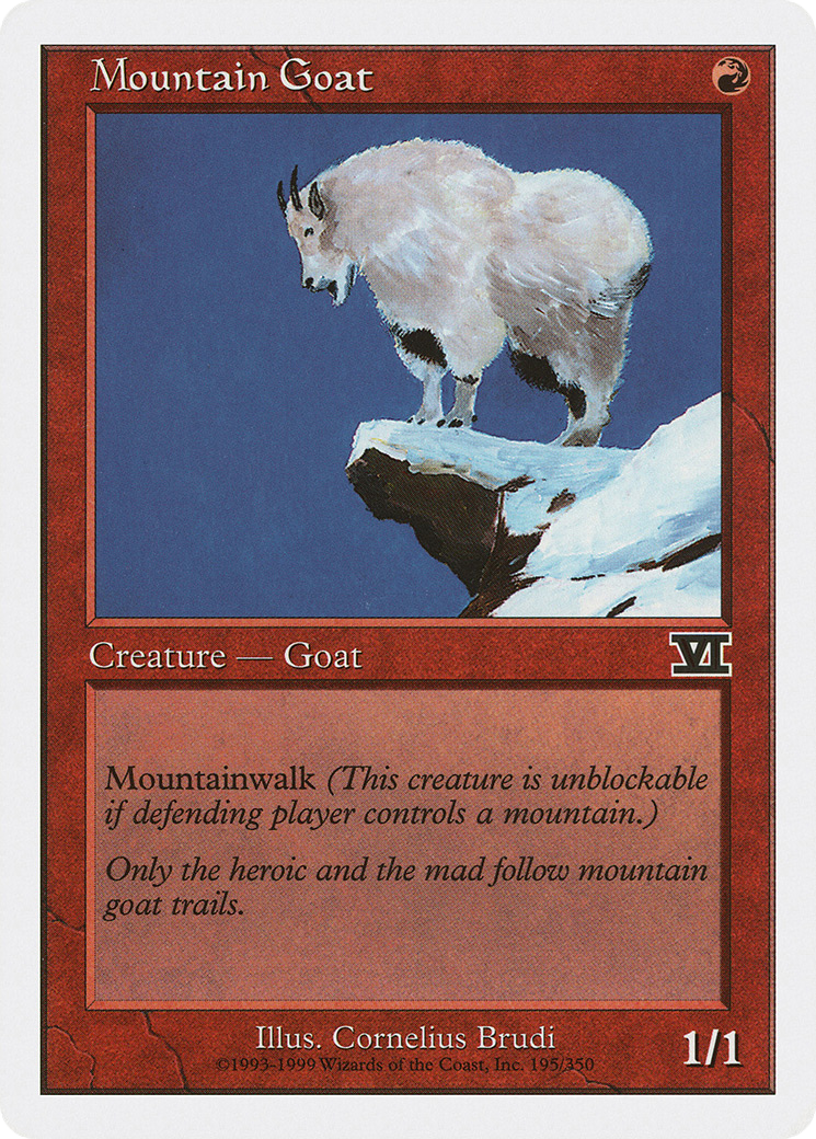 Mountain Goat (6ED-195) - Classic Sixth Edition - Premium MTG Single from Wizards of the Coast - Just $0.08! Shop now at Game Crave Tournament Store