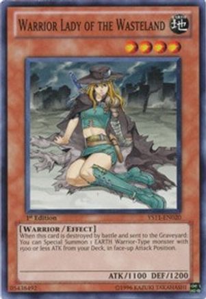 Warrior Lady of the Wasteland (YS11-EN020) - Starter Deck: Dawn of the Xyz 1st Edition - Premium Yugioh Single from Konami - Just $0.26! Shop now at Game Crave Tournament Store