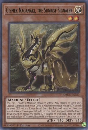 Gizmek Naganaki, the Sunrise Signaler (AMDE-EN037) - Amazing Defenders 1st Edition - Premium Yugioh Single from Konami - Just $0.25! Shop now at Game Crave Tournament Store