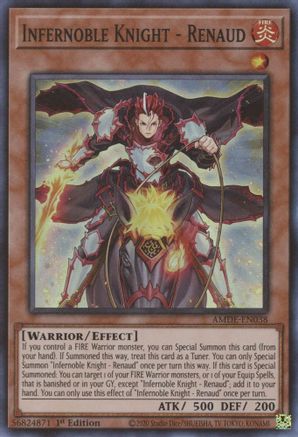 Infernoble Knight - Renaud (AMDE-EN038) - Amazing Defenders 1st Edition - Premium Yugioh Single from Konami - Just $0.34! Shop now at Game Crave Tournament Store