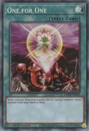 One for One (CR) (AMDE-EN040) - Amazing Defenders 1st Edition - Premium Yugioh Single from Konami - Just $8.66! Shop now at Game Crave Tournament Store