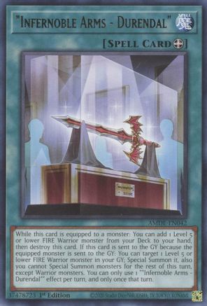 "Infernoble Arms - Durendal" (AMDE-EN042) - Amazing Defenders 1st Edition - Premium Yugioh Single from Konami - Just $0.25! Shop now at Game Crave Tournament Store