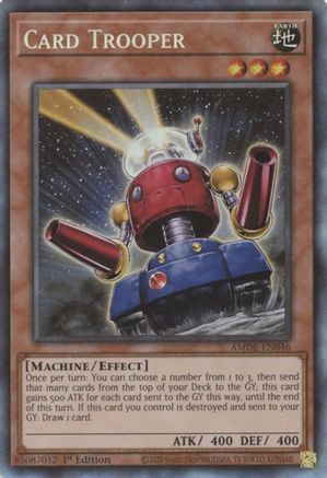 Card Trooper (CR) (AMDE-EN046) - Amazing Defenders 1st Edition - Premium Yugioh Single from Konami - Just $8.62! Shop now at Game Crave Tournament Store