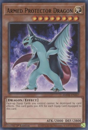 Armed Protector Dragon (AMDE-EN047) - Amazing Defenders 1st Edition - Premium Yugioh Single from Konami - Just $0.25! Shop now at Game Crave Tournament Store