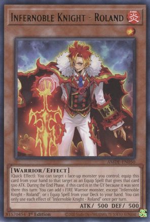 Infernoble Knight - Roland (AMDE-EN050) - Amazing Defenders 1st Edition - Premium Yugioh Single from Konami - Just $0.25! Shop now at Game Crave Tournament Store