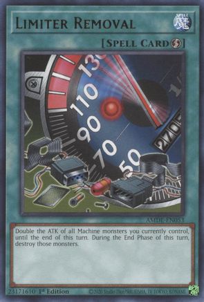 Limiter Removal (AMDE-EN053) - Amazing Defenders 1st Edition - Premium Yugioh Single from Konami - Just $0.25! Shop now at Game Crave Tournament Store