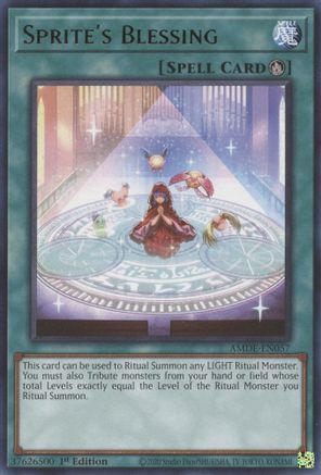 Sprite's Blessing (AMDE-EN057) - Amazing Defenders 1st Edition - Premium Yugioh Single from Konami - Just $0.25! Shop now at Game Crave Tournament Store