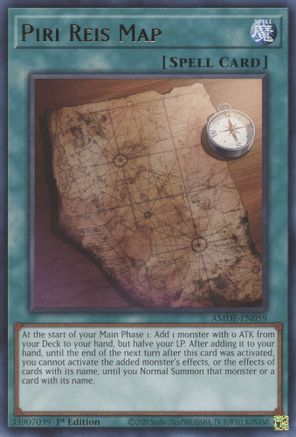 Piri Reis Map (AMDE-EN059) - Amazing Defenders 1st Edition - Premium Yugioh Single from Konami - Just $0.36! Shop now at Game Crave Tournament Store
