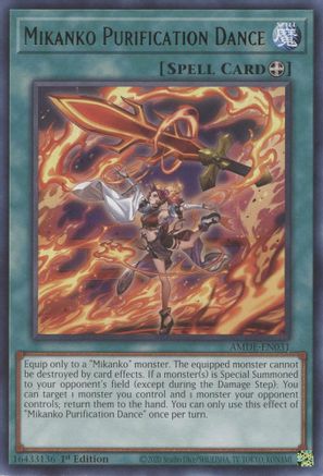 Mikanko Purification Dance (AMDE-EN031) - Amazing Defenders 1st Edition - Premium Yugioh Single from Konami - Just $0.25! Shop now at Game Crave Tournament Store
