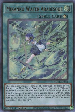 Mikanko Water Arabesque (AMDE-EN032) - Amazing Defenders 1st Edition - Premium Yugioh Single from Konami - Just $2.28! Shop now at Game Crave Tournament Store