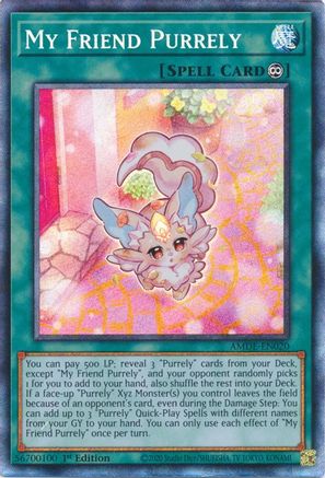 My Friend Purrely (CR) (AMDE-EN020) - Amazing Defenders 1st Edition - Premium Yugioh Single from Konami - Just $7.67! Shop now at Game Crave Tournament Store