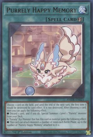 Purrely Happy Memory (AMDE-EN021) - Amazing Defenders 1st Edition - Premium Yugioh Single from Konami - Just $0.25! Shop now at Game Crave Tournament Store