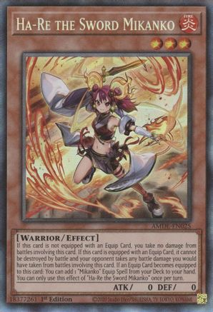 Ha-Re the Sword Mikanko (CR) (AMDE-EN025) - Amazing Defenders 1st Edition - Premium Yugioh Single from Konami - Just $6.96! Shop now at Game Crave Tournament Store
