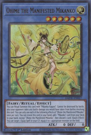 Ohime the Manifested Mikanko (AMDE-EN027) - Amazing Defenders 1st Edition - Premium Yugioh Single from Konami - Just $3.90! Shop now at Game Crave Tournament Store