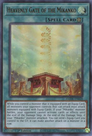 Heavenly Gate of the Mikanko (AMDE-EN028) - Amazing Defenders 1st Edition - Premium Yugioh Single from Konami - Just $5.34! Shop now at Game Crave Tournament Store