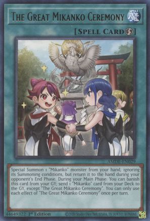 The Great Mikanko Ceremony (AMDE-EN029) - Amazing Defenders 1st Edition - Premium Yugioh Single from Konami - Just $0.25! Shop now at Game Crave Tournament Store