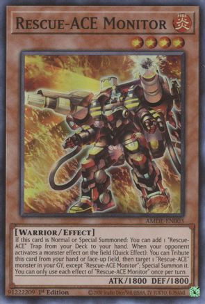 Rescue-ACE Monitor (AMDE-EN003) - Amazing Defenders 1st Edition - Premium Yugioh Single from Konami - Just $0.08! Shop now at Game Crave Tournament Store