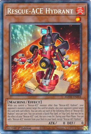 Rescue-ACE Hydrant (CR) (AMDE-EN004) - Amazing Defenders 1st Edition - Premium Yugioh Single from Konami - Just $24.23! Shop now at Game Crave Tournament Store