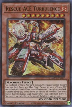 Rescue-ACE Turbulence (AMDE-EN007) - Amazing Defenders 1st Edition - Premium Yugioh Single from Konami - Just $1.03! Shop now at Game Crave Tournament Store