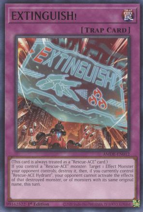EXTINGUISH! (AMDE-EN012) - Amazing Defenders 1st Edition - Premium Yugioh Single from Konami - Just $0.25! Shop now at Game Crave Tournament Store