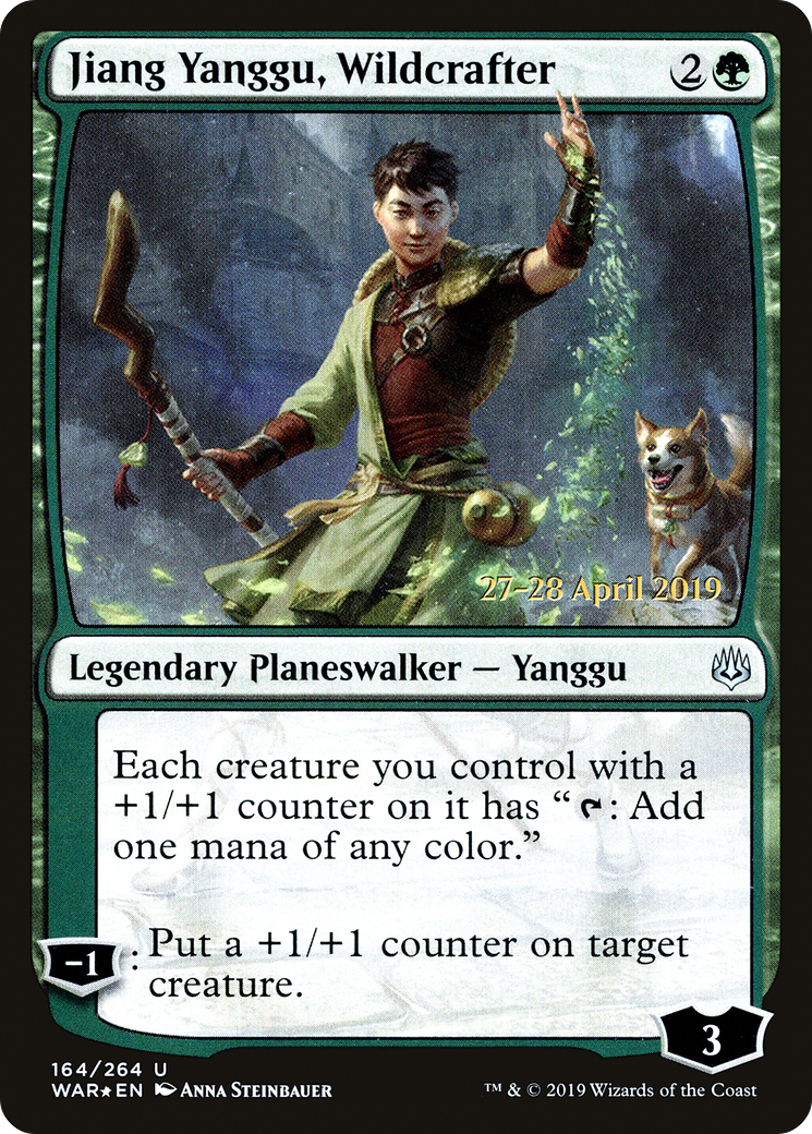 Jiang Yanggu, Wildcrafter (PWAR-164S) - War of the Spark Promos Foil - Premium MTG Single from Wizards of the Coast - Just $0.50! Shop now at Game Crave Tournament Store