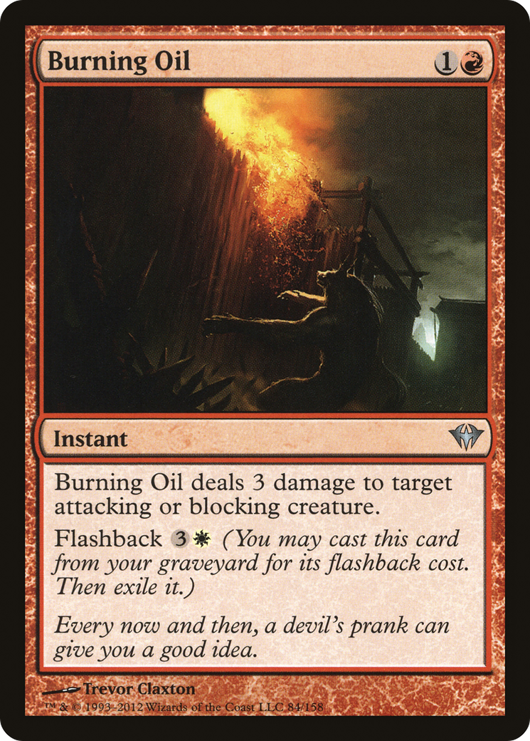 Burning Oil (DKA-084) - Dark Ascension - Premium MTG Single from Wizards of the Coast - Just $0.08! Shop now at Game Crave Tournament Store