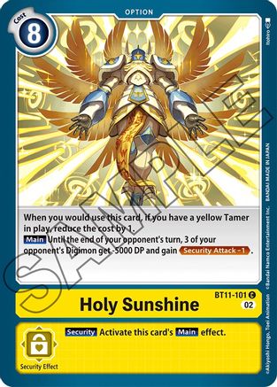 Holy Sunshine (BT11-101) - Dimensional Phase - Premium Digimon Single from Bandai - Just $0.25! Shop now at Game Crave Tournament Store
