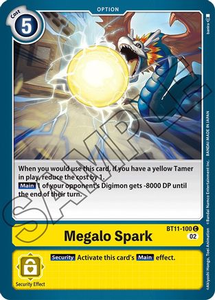 Megalo Spark (BT11-100) - Dimensional Phase - Premium Digimon Single from Bandai - Just $0.25! Shop now at Game Crave Tournament Store