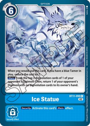 Ice Statue (BT11-099) - Dimensional Phase - Premium Digimon Single from Bandai - Just $0.25! Shop now at Game Crave Tournament Store