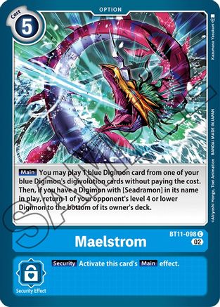 Maelstrom (BT11-098) - Dimensional Phase - Premium Digimon Single from Bandai - Just $0.25! Shop now at Game Crave Tournament Store