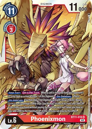 Phoenixmon (BT11-016) - Dimensional Phase Foil - Premium Digimon Single from Bandai - Just $0.49! Shop now at Game Crave Tournament Store