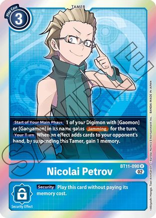 Nicolai Petrov (BT11-090) - Dimensional Phase Foil - Premium Digimon Single from Bandai - Just $0.25! Shop now at Game Crave Tournament Store